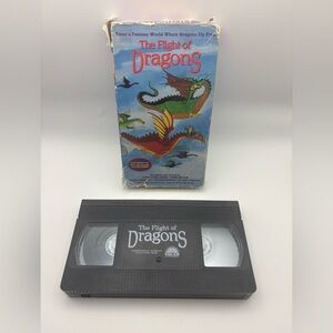Vintage The Flight of Dragons VHS 1982 Rankin Bass Animated Fantasy Don McLean